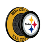 Pittsburgh Steelers Personalized Endzone Solid PopSockets Magnetic Phone Grip and Stand