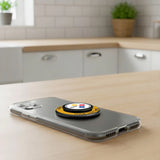 Pittsburgh Steelers Personalized Endzone Solid PopSockets Magnetic Phone Grip and Stand