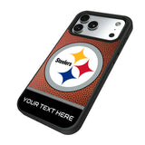 Pittsburgh Steelers Personalized Football Bump Phone Case for Apple iPhone