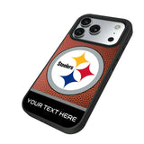 Pittsburgh Steelers Personalized Football Bump Phone Case for Apple iPhone