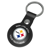 Pittsburgh Steelers Personalized Insignia Black Airtag Holder