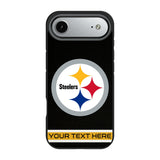 Pittsburgh Steelers Personalized Stripe Bump Phone Case for Apple iPhone