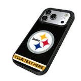 Pittsburgh Steelers Personalized Stripe Bump Phone Case for Apple iPhone