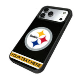 Pittsburgh Steelers Personalized Stripe Bump Phone Case for Apple iPhone