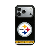 Pittsburgh Steelers Personalized Stripe Bump Phone Case for Apple iPhone