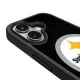 Pittsburgh Steelers Personalized Stripe Bump Phone Case for Apple iPhone