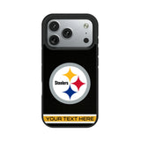 Pittsburgh Steelers Personalized Stripe Bump Phone Case for Apple iPhone