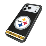 Pittsburgh Steelers Personalized Stripe Bump Phone Case for Apple iPhone