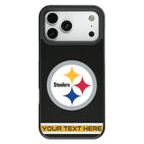 Pittsburgh Steelers Personalized Stripe Bump Phone Case for Apple iPhone