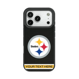 Pittsburgh Steelers Personalized Stripe Bump Phone Case for Apple iPhone