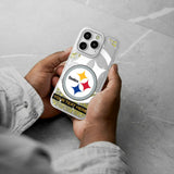 Pittsburgh Steelers Personalized Tilt Glitter Phone Case for Apple iPhone