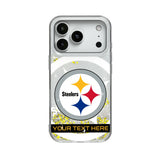 Pittsburgh Steelers Personalized Tilt Glitter Phone Case for Apple iPhone