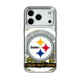 Pittsburgh Steelers Personalized Tilt Glitter Phone Case for Apple iPhone 17 Series