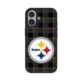 Pittsburgh Steelers Plaid MagSafe Compatible Phone Case for Apple iPhone