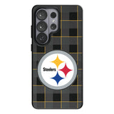 Pittsburgh Steelers Plaid MagSafe Compatible Phone Case for Samsung Galaxy 26 Series