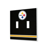 Pittsburgh Steelers Stripe Hidden-Screw Light Switch Plate