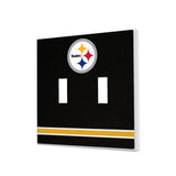 Pittsburgh Steelers Stripe Hidden-Screw Light Switch Plate