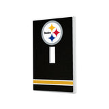 Pittsburgh Steelers Stripe Hidden-Screw Light Switch Plate