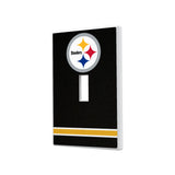 Pittsburgh Steelers Stripe Hidden-Screw Light Switch Plate