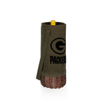Green Bay Packers - Malbec Insulated Canvas and Willow Wine Bottle Basket