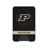 Purdue University Boilermakers Personalized Endzone Solid PopSockets MagSafe-Compatible PopWallet+