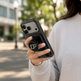 Purdue University Boilermakers Personalized Endzone Solid PopSockets MagSafe-Compatible PopWallet+