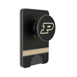 Purdue University Boilermakers Stripe PopSockets MagSafe-Compatible PopWallet+
