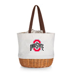Ohio State Buckeyes - Coronado Canvas and Willow Basket Tote