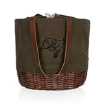 Tampa Bay Buccaneers - Coronado Canvas and Willow Basket Tote