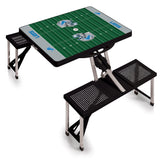 Detroit Lions Football Field - Picnic Table Portable Folding Table with Seats