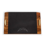 Los Angeles Chargers - Covina Acacia and Slate Serving Tray