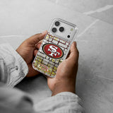 San Francisco 49ers Brick Glitter Phone Case for Apple iPhone