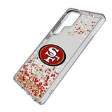 San Francisco 49ers Confetti Clear Phone Case for Samsung Galaxy