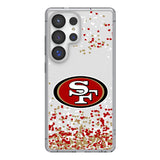 San Francisco 49ers Confetti Clear Phone Case for Samsung Galaxy