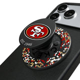 San Francisco 49ers Confetti PopSockets Magnetic Phone Grip and Stand