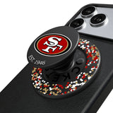 San Francisco 49ers Confetti PopSockets Magnetic Phone Grip and Stand