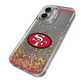 San Francisco 49ers Historic Collection Linen Glitter Phone Case for Apple iPhone