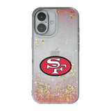 San Francisco 49ers Historic Collection Linen Glitter Phone Case for Apple iPhone