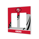 San Francisco 49ers Historic Collection Passtime Hidden-Screw Light Switch Plate