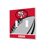 San Francisco 49ers Historic Collection Passtime Hidden-Screw Light Switch Plate