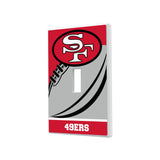 San Francisco 49ers Historic Collection Passtime Hidden-Screw Light Switch Plate