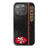 San Francisco 49ers Historic Collection Sidebar Black Bling Phone Case for Apple iPhone