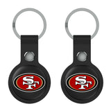San Francisco 49ers Insignia Black Airtag Holder 2-Pack