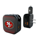 San Francisco 49ers Linen 2 in 1 USB A/C Charger