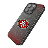 San Francisco 49ers Linen Black Bling Phone Case for Apple iPhone