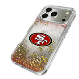 San Francisco 49ers Linen Glitter Phone Case for Apple iPhone