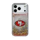 San Francisco 49ers Linen Glitter Phone Case for Apple iPhone