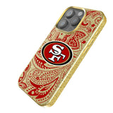 San Francisco 49ers Paisley Bling Phone Case for Apple iPhone