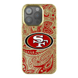 San Francisco 49ers Paisley Bling Phone Case for Apple iPhone