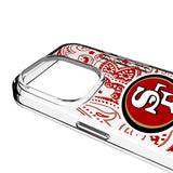 San Francisco 49ers Paisley Clear Phone Case for Apple iPhone